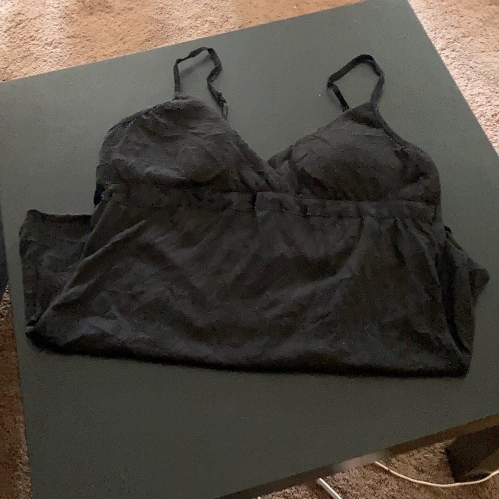 Black tank top